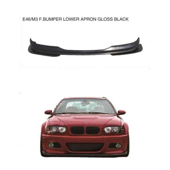 For BMW E46 M3 Front Lip E46 Gloss Black - CAR CRAFT INDIA