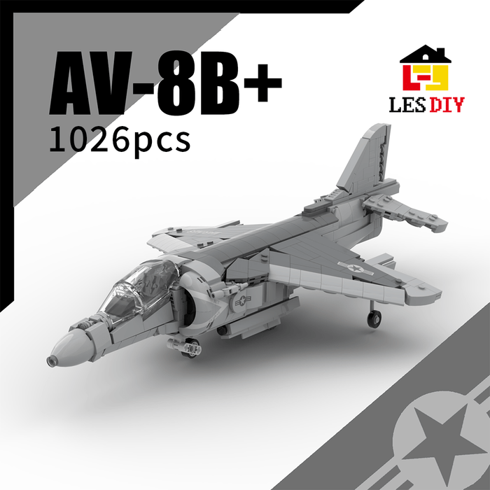 Fully Armed AV - 8B+ Harrier Building Blocks Building Blocks - LesDiy - Building Blocks -