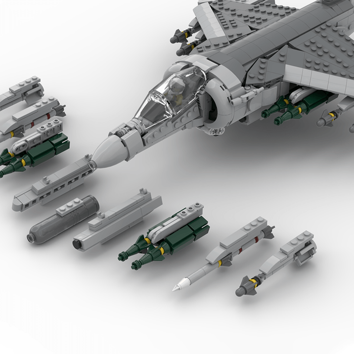 Fully Armed AV - 8B+ Harrier Building Blocks Building Blocks - LesDiy - Building Blocks -