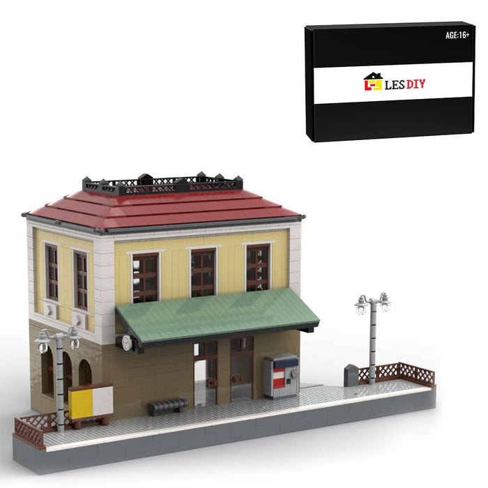 German Town Train Station - LesDiy - Building Blocks -
