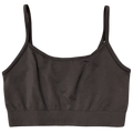 Black sports bra on a transparent background