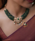 Gorgeous Emerald Beads Necklace Set