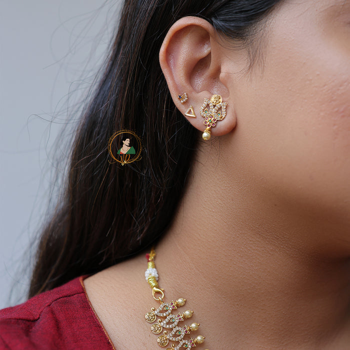 Gorgeous White Stone Paisley Haram