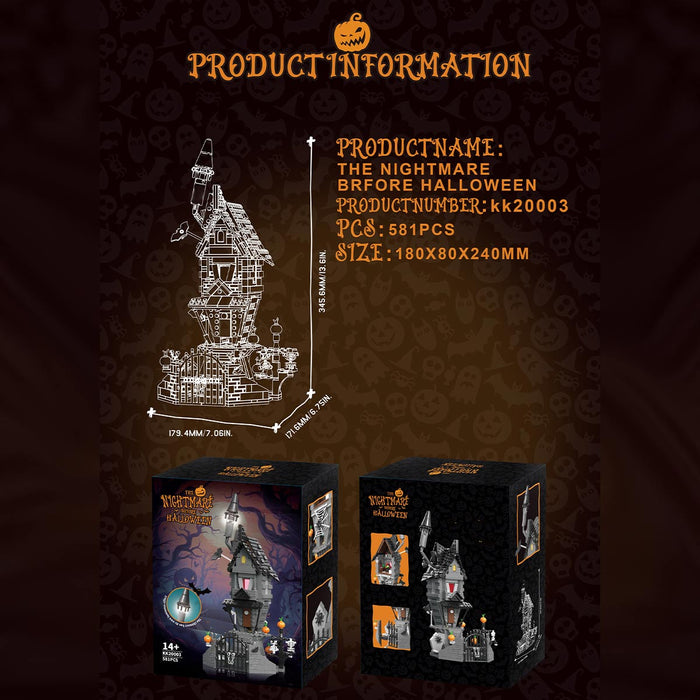 Halloween - Themed Dark Horror Cabin Building Blocks - LesDiy - Building Blocks -