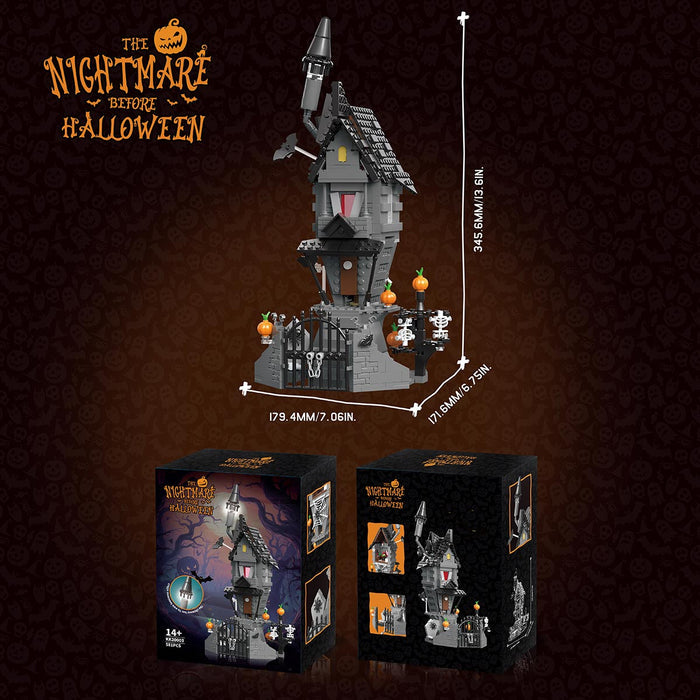 Halloween - Themed Dark Horror Cabin Building Blocks - LesDiy - Building Blocks -