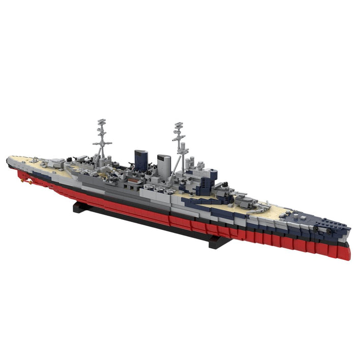 HMS Renown Renown-Class Battlecruiser Building Blocks-LesDiy-Building Blocks-