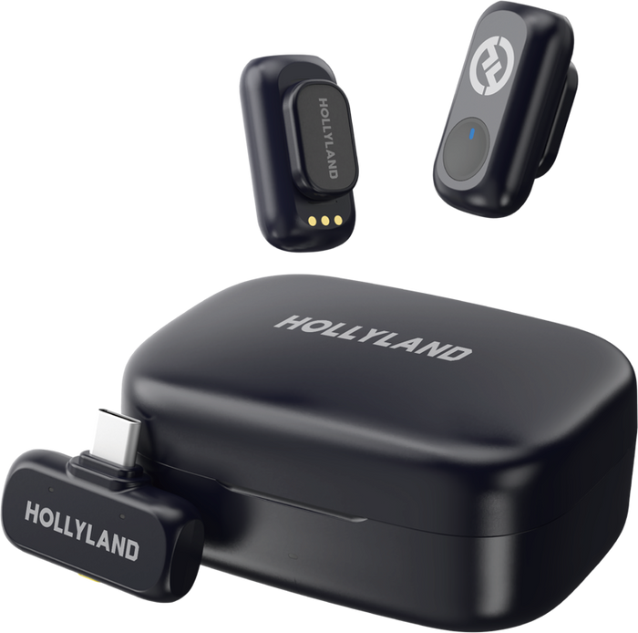 Hollyland LARK A1 Duo with USB-C RX + Charging Case