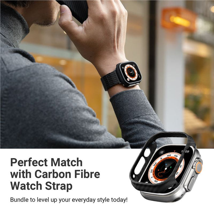 Husă Pitaka Air, black/grey — Apple Watch Ultra 49 mm