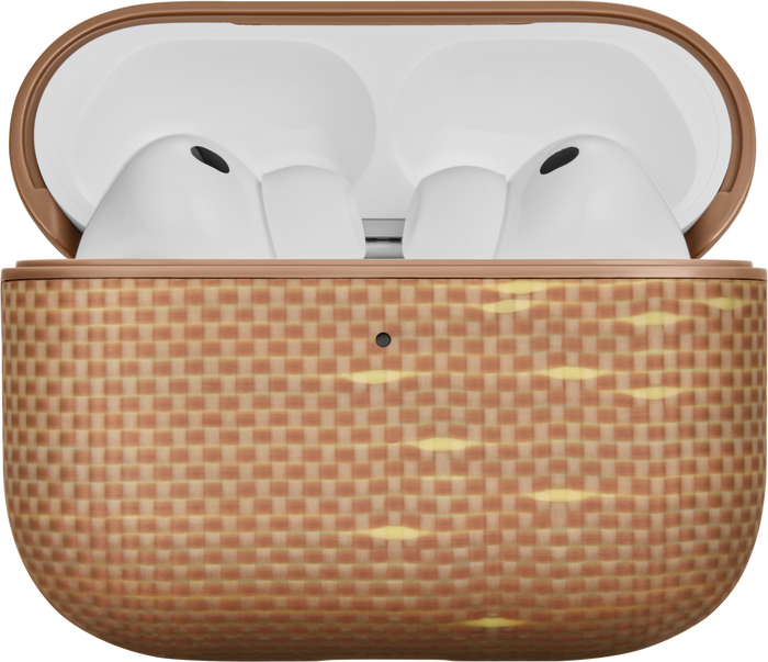 Husă Pitaka Aramid Fiber Magnetic, Golden Glint — AirPods Pro 3