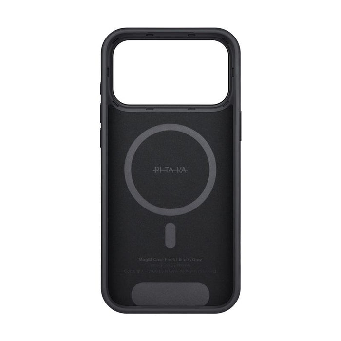 Husă Pitaka Aramid UltraGuard, Black/Grey — iPhone 17 Pro Max