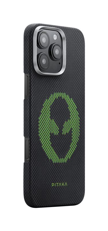 Husă Pitaka × Aries Tactile Woven, Alien — iPhone 16 Pro