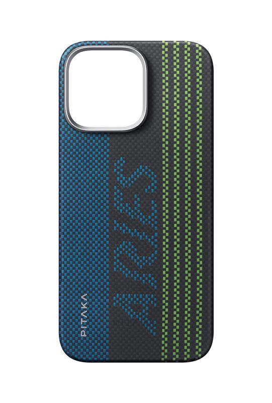 Husă Pitaka × Aries Tactile Woven, Credit card — iPhone 16 Pro Max