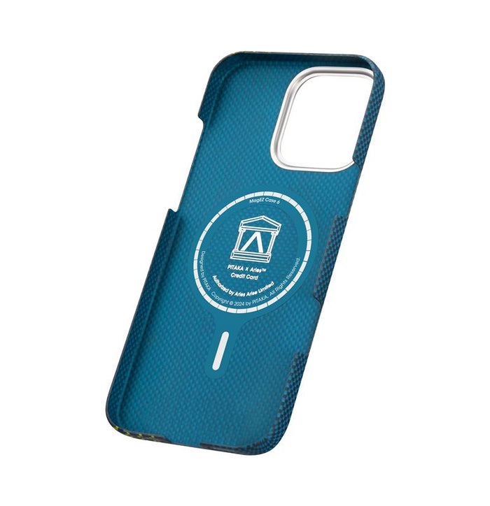 Husă Pitaka × Aries Tactile Woven, Credit card — iPhone 16 Pro Max