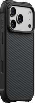 Husă Pitaka Cairn, Black/Grey Twill — iPhone 18/17 Pro