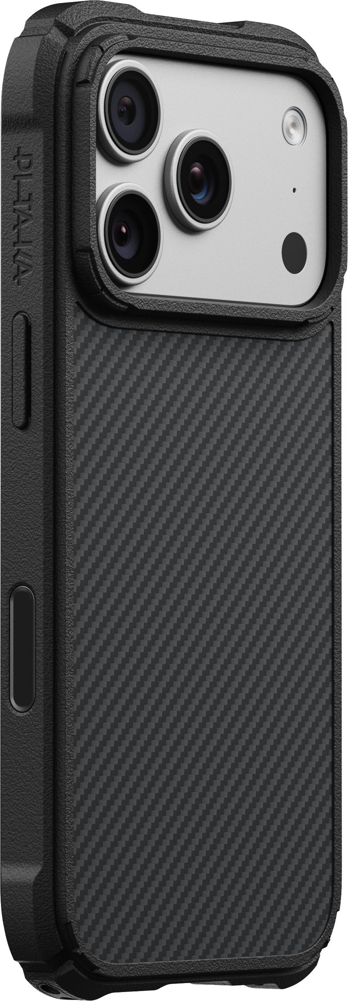 Husă Pitaka Cairn, Black/Grey Twill — iPhone 18/17 Pro