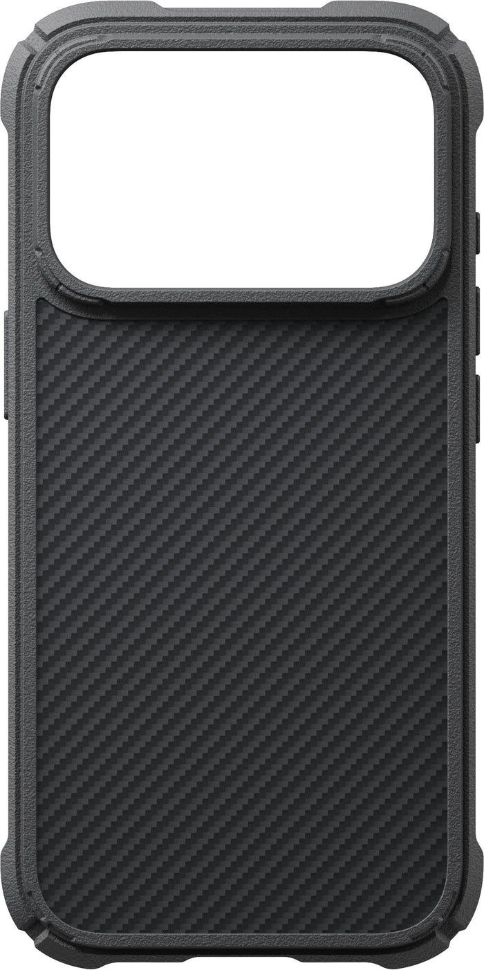 Husă Pitaka Cairn, Black/Grey Twill — iPhone 18/17 Pro