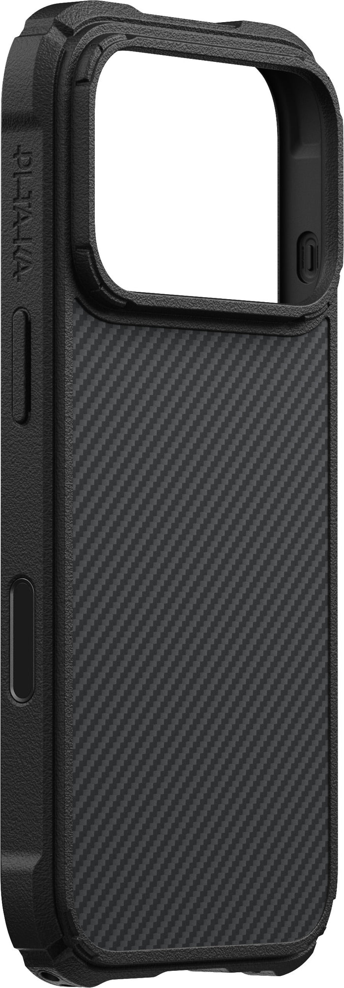 Husă Pitaka Cairn, Black/Grey Twill — iPhone 18/17 Pro