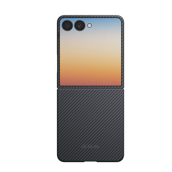 Husă Pitaka Edge Case, Black/Grey — Samsung Galaxy Z Flip8