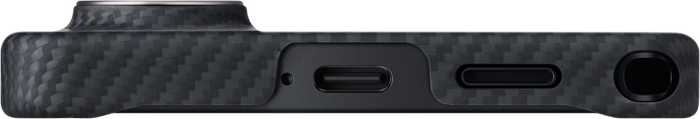 Husă Pitaka Edge Case, Black/Grey Twill (Aaron Button) — Samsung Galaxy S26 Ultra