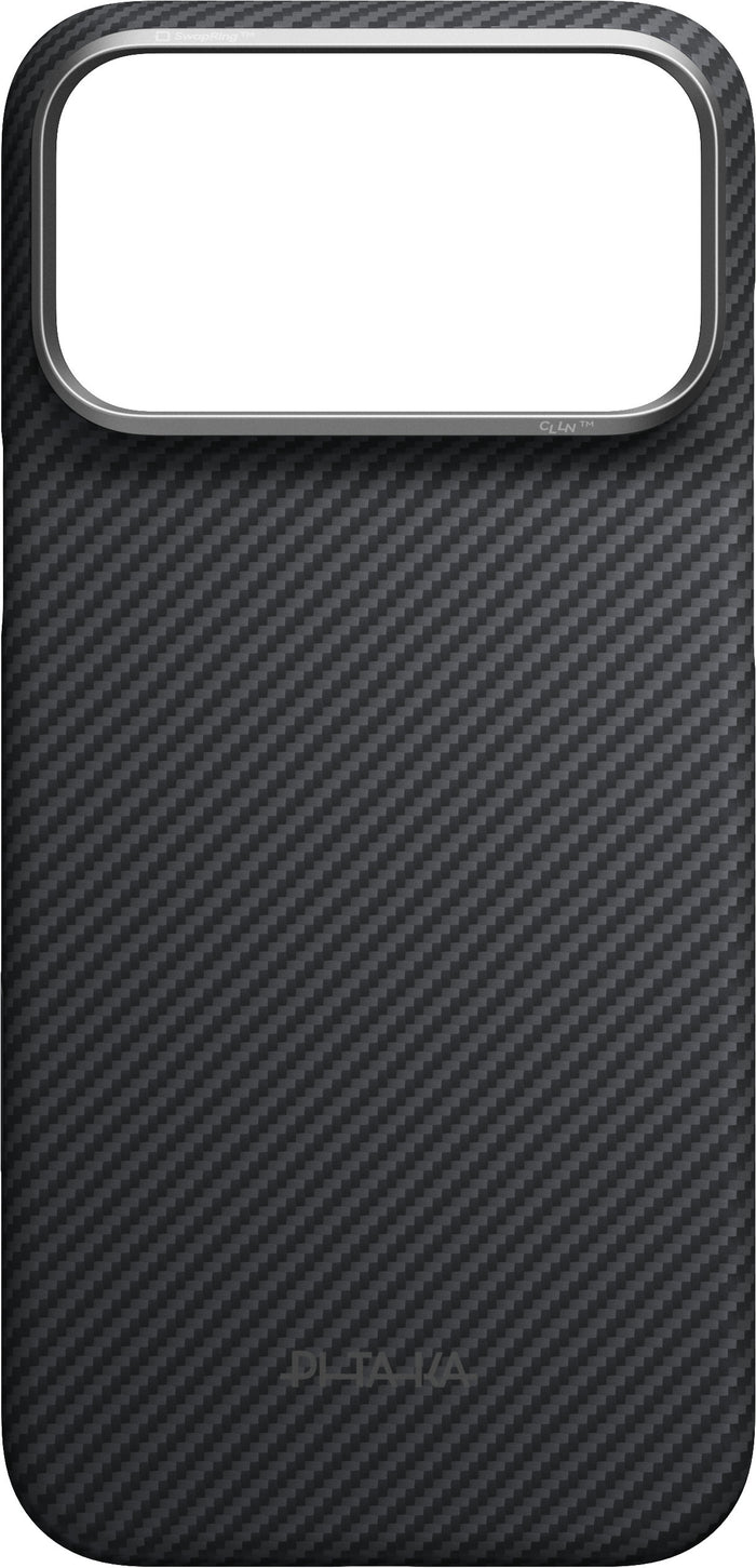 Husă Pitaka Edge Case, Black/Grey Twill — iPhone 18/17 Pro Max