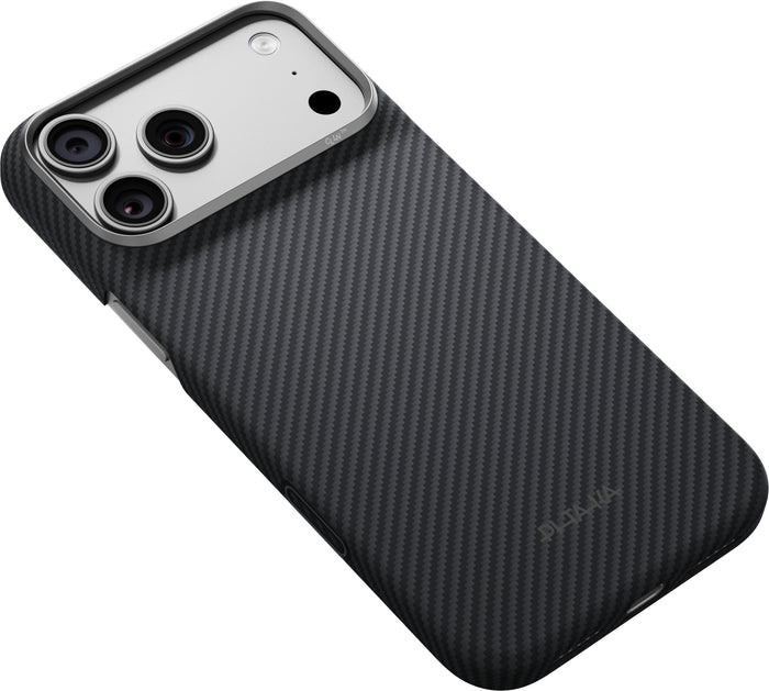 Husă Pitaka Edge Case, Black/Grey Twill — iPhone 18/17 Pro Max