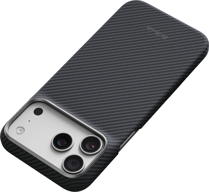Husă Pitaka Edge Case, Black/Grey Twill — iPhone 18/17 Pro Max