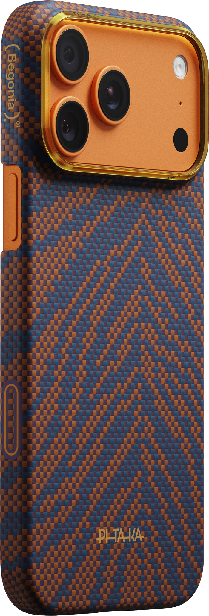 Husă Pitaka Edge Case Breath of Veins, Burning Orange — iPhone 17 Pro