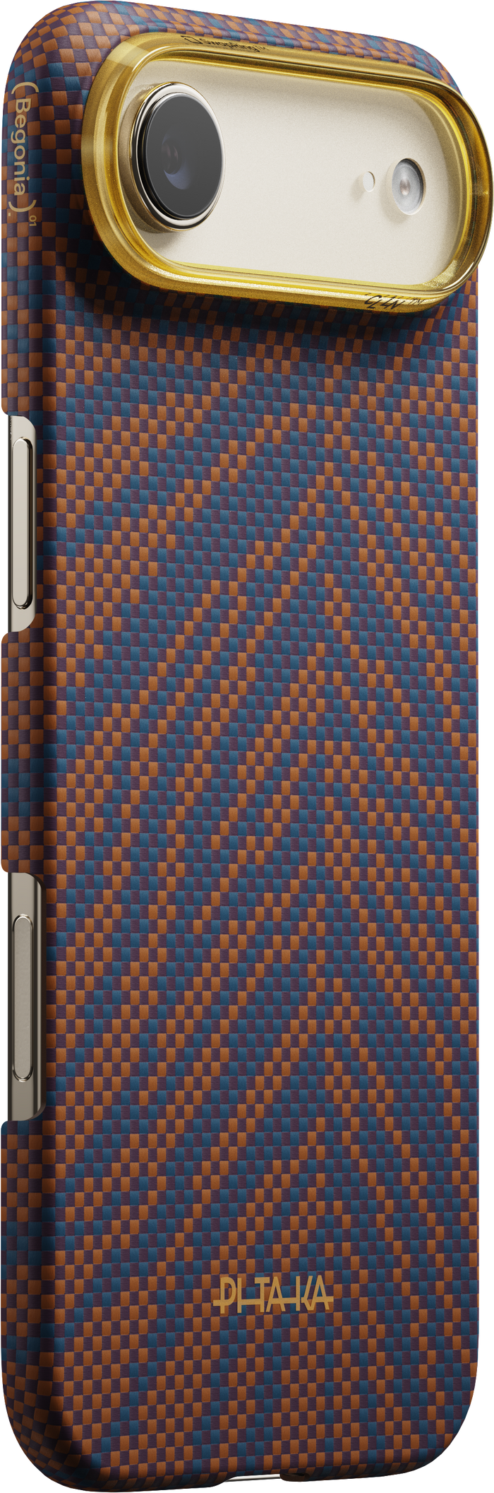 Husă Pitaka Edge Case Breath of Veins, Burning Orange — iPhone Air