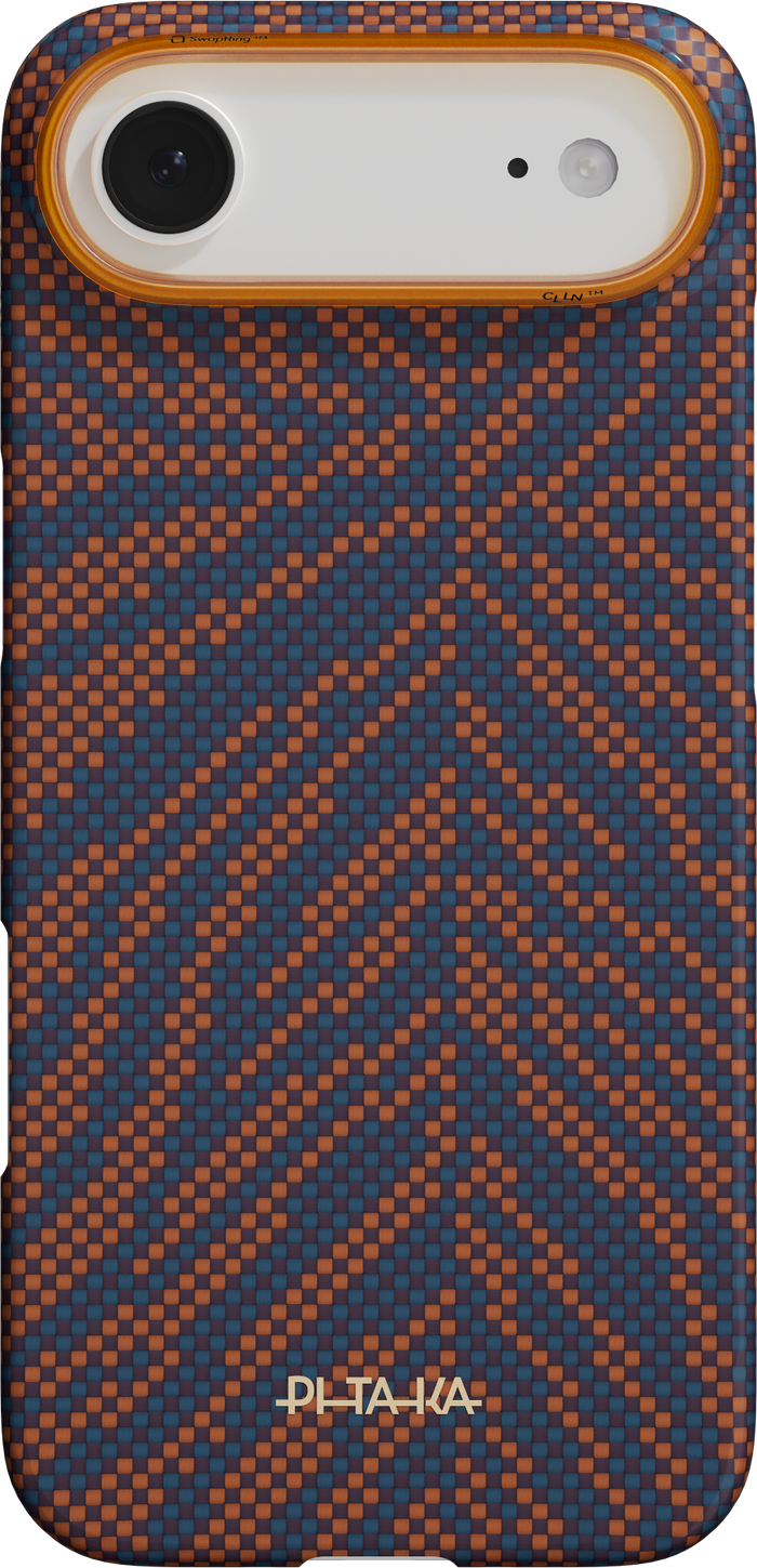 Husă Pitaka Edge Case Breath of Veins, Burning Orange — iPhone Air