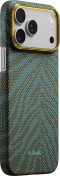 Husă Pitaka Edge Case Breath of Veins, Dive Green — iPhone 17 Pro