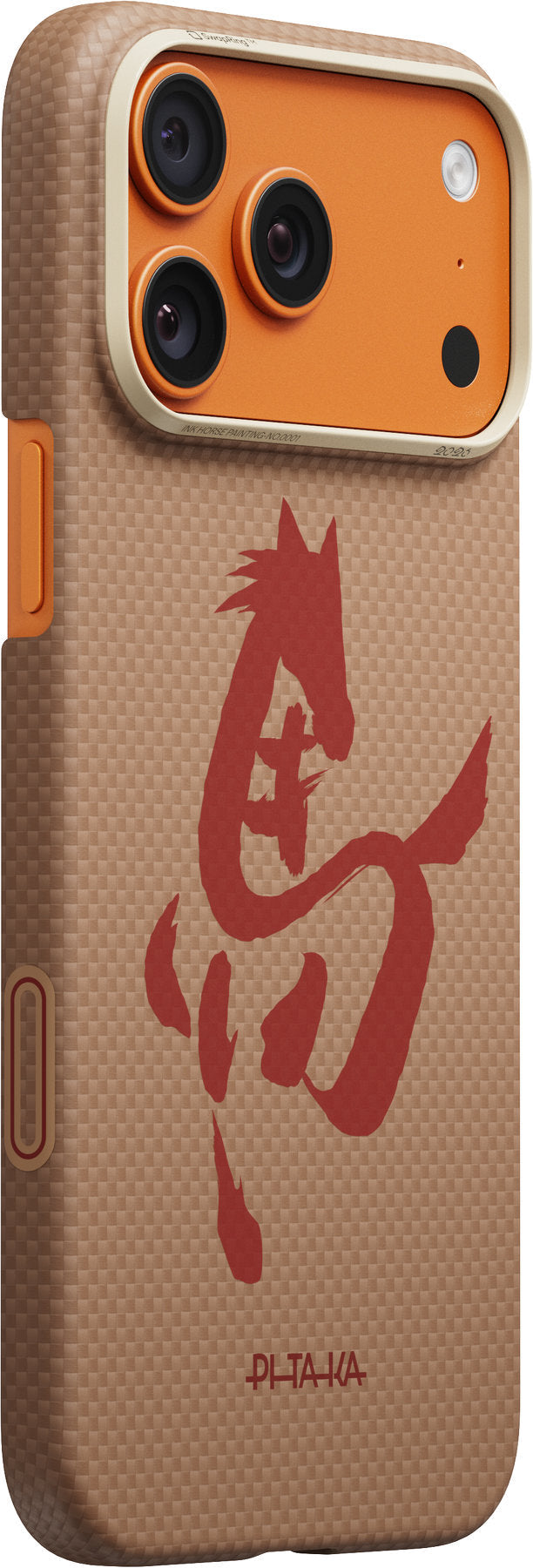 Husă Pitaka Edge Case, Ink Horse Gold & Jade — iPhone 17 Pro Max