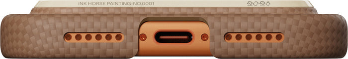 Husă Pitaka Edge Case, Ink Horse Gold & Jade — iPhone 17 Pro