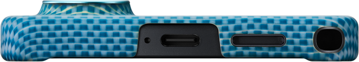 Husă Pitaka Edge Case, Lucid Blue (Aaron Button) — Samsung Galaxy S26 Ultra