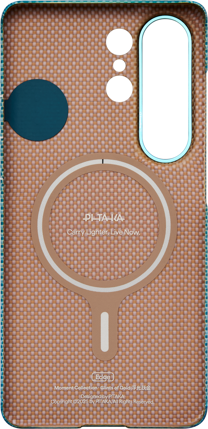 Husă Pitaka Edge Case, Lucid Blue (Aaron Button) — Samsung Galaxy S26 Ultra