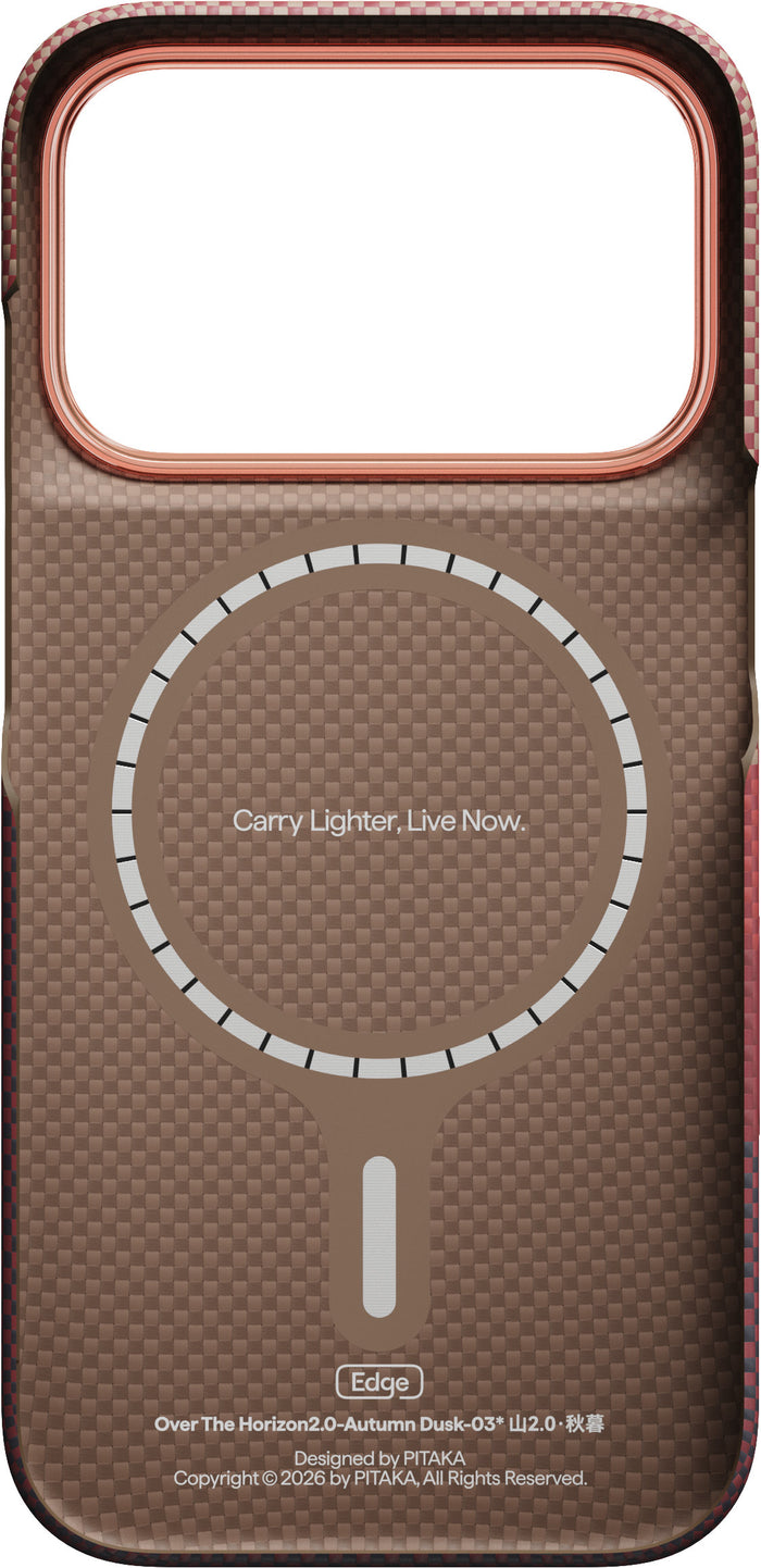 Husă Pitaka Edge Case, Over the Horizon 2.0 (Autumn Dusk) — iPhone 18/17 Pro