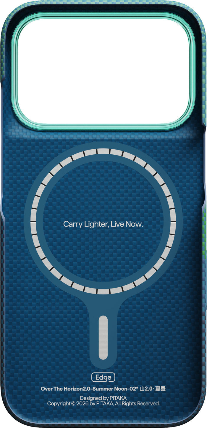 Husă Pitaka Edge Case, Over the Horizon 2.0 (Summer Noon) — iPhone 18/17 Pro