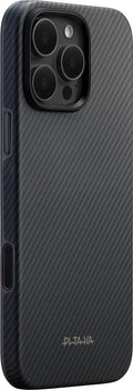 Husă Pitaka Summa, Black/Grey — iPhone 16 Pro Max