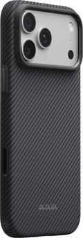 Husă Pitaka Summa, Black/Grey Twill — iPhone 18/17 Pro Max