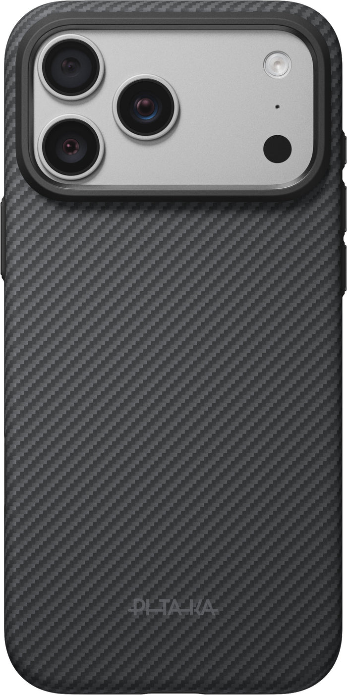 Husă Pitaka Summa, Black/Grey Twill — iPhone 18/17 Pro Max