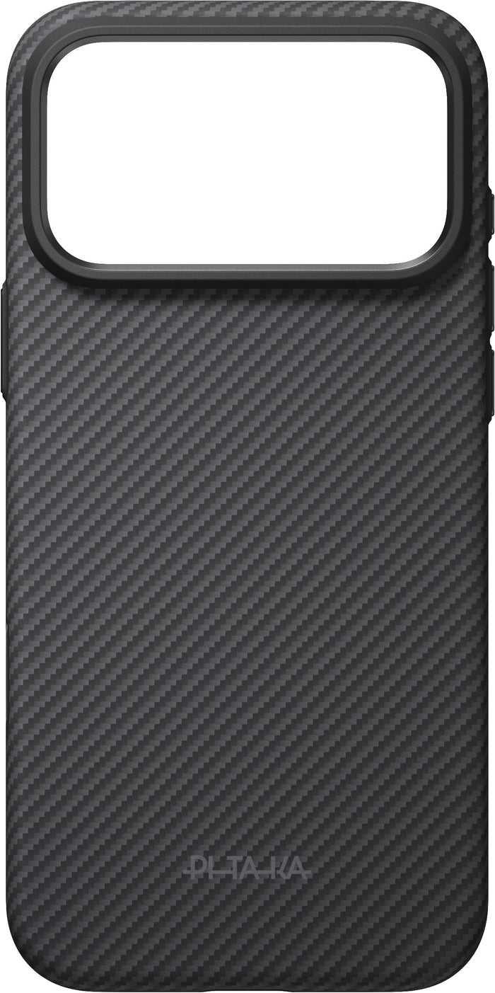 Husă Pitaka Summa, Black/Grey Twill — iPhone 18/17 Pro Max