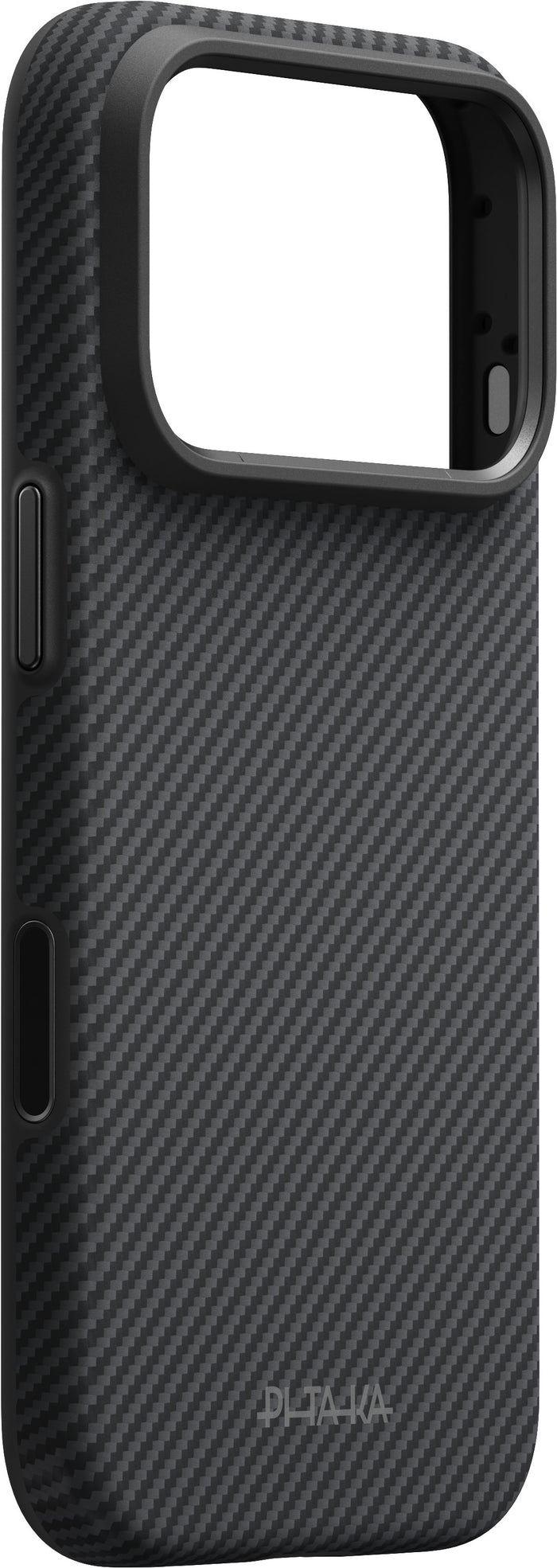 Husă Pitaka Summa, Black/Grey Twill — iPhone 18/17 Pro