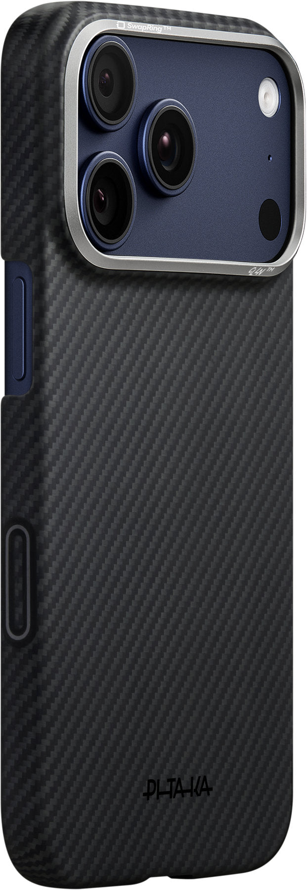 Husă Pitaka Ultra-Slim, Black/Grey — iPhone 17 Pro Max