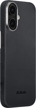 Husă Pitaka Ultra-Slim, Black/Grey — iPhone 17