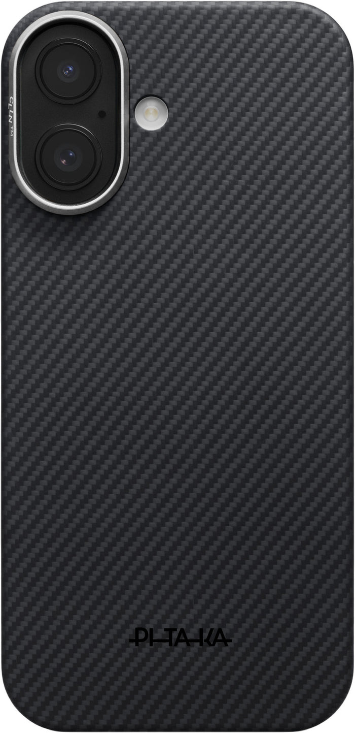 Husă Pitaka Ultra-Slim, Black/Grey — iPhone 17