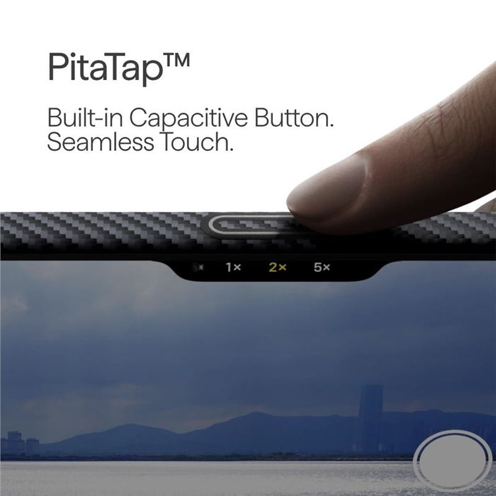 Husă Pitaka Ultra-Slim, Black/Grey — iPhone 17