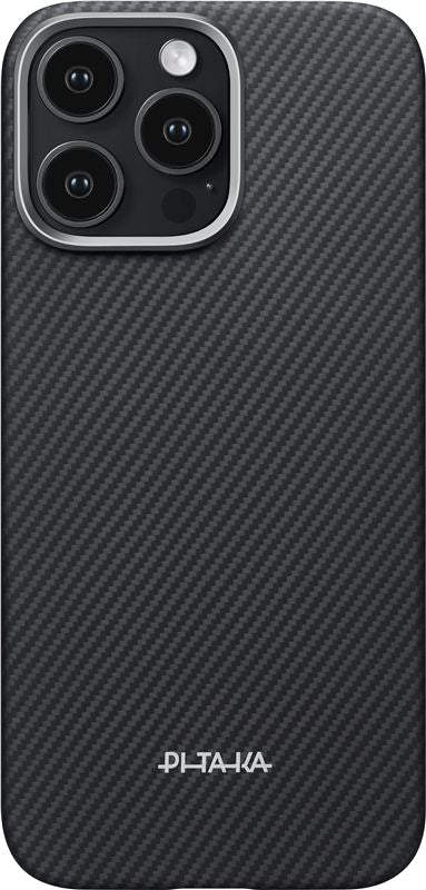 Husă Pitaka Ultra-Slim, Black/Grey (PitaTap) — iPhone 16 Pro