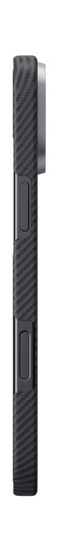 Husă Pitaka Ultra-Slim, Black/Grey Twill — iPhone 16 Plus