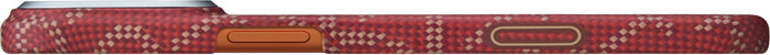 Husă Pitaka Ultra-Slim, Monogram-Gold/Red — iPhone 17 Pro Max