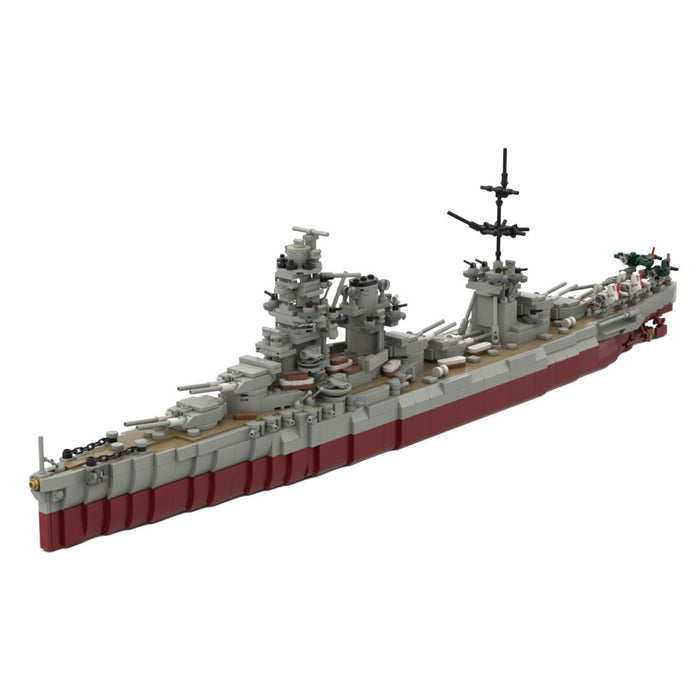 IJN Hyuga WWII Aviation Battleship Building Blocks-LesDiy-Building Blocks-