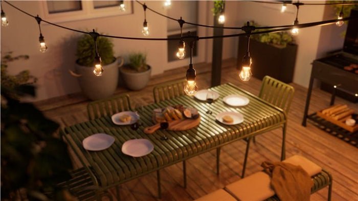 Instalație exterior Nanoleaf Outdoor String Lights Starter Kit, 15 m, Matter